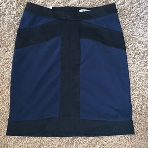 Blue and black BCBG skirt